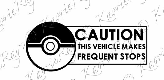 Pokémon Go Vinyl Car Laptop Window Wall Decal | Multiple patterns