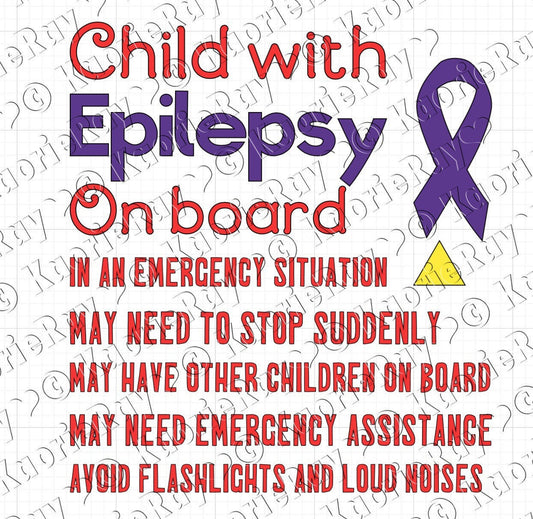 Epilepsy Vinyl Car Laptop Window Wall Decal